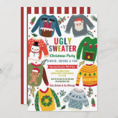 Ugg Sweater Christmas Party Festive Jumpers Einladung (Vorne/Hinten)