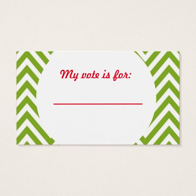 Ugg Sweater Christmas Party Stimmzettel (Rückseite)