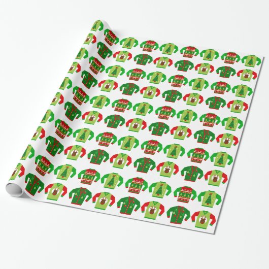 Ugg Sweater Christmas Wrapping Paper Geschenkpapier (Ungerollt)