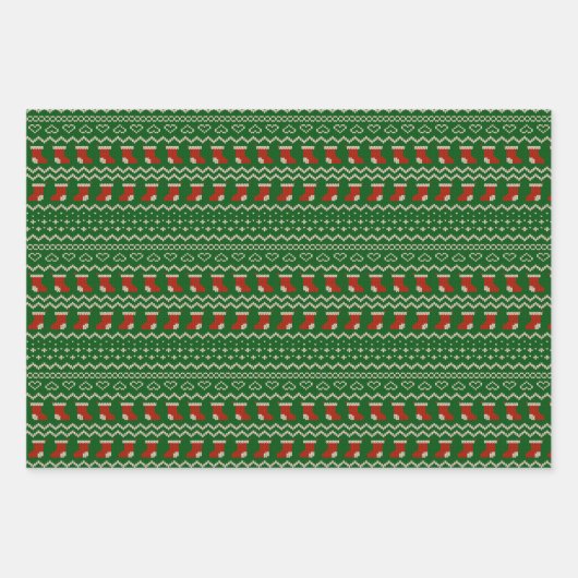 Ugg Sweater Christmas Wrapping Paper Geschenkpapier Set (Vorderseite 3)