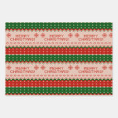 Ugg Sweater Christmas Wrapping Paper Geschenkpapier Set (Vorderseite)