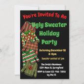 Ugg Sweater-Party Einladung mit Wettbewerb (Vorderseite)