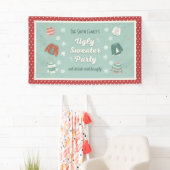 Ugg Sweater Party Retro Holiday Banner (Insitu)
