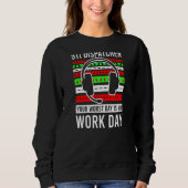 Ugg Sweater Style Work Day Christmas Dispatcher Sweatshirt (Vorderseite)