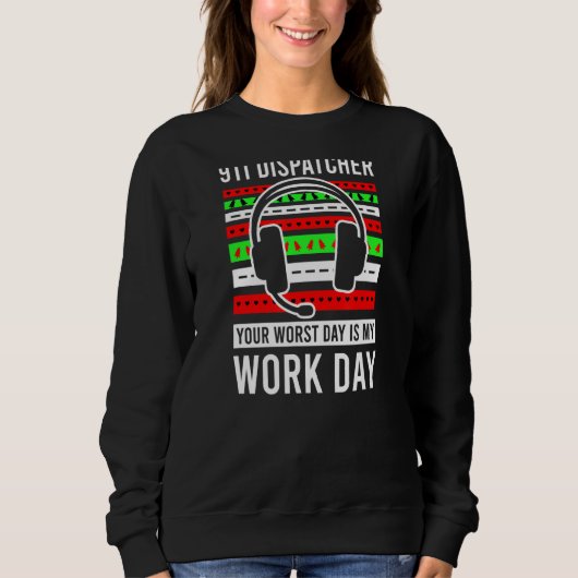 Ugg Sweater Style Work Day Christmas Dispatcher Sweatshirt (Vorderseite)