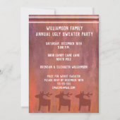 Ugg Sweater Time to Party Family Holiday Party Einladung (Rückseite)