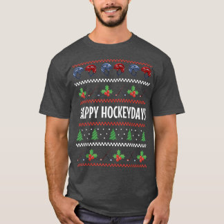 Ugg Weihnachts Eishockey Stick Holidays Happy Hoc T-Shirt