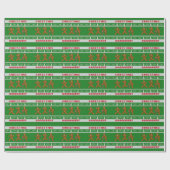 Ugg Weihnachts Sweater Scared Gingerbreadmen Grün Geschenkpapier (Flach)