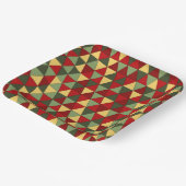 Ugg Weihnachts-Sweater Thema Dreiecke Papier Platt Pappteller (Gewinkelt)