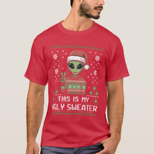 Ugg Weihnachtspulli Party Alien Ufo Xmas fun vi T-Shirt
