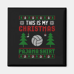 Ugg Xmas Sweater Volleyball Das ist meine Weihnach Magnet