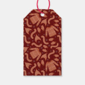 Ugge Christmas Sweater Hat Scarf Red White Geschenkanhänger (Vorderseite)