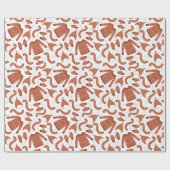 Ugge Christmas Sweater Hat Scarf Red White Geschenkpapier (Flach)