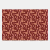 Ugge Christmas Sweater Hat Scarf Red White Geschenkpapier Set (Vorderseite)