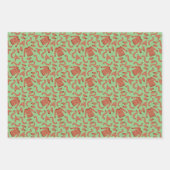 Ugge Christmas Sweater Hat Scarf Red White Geschenkpapier Set (Vorderseite 3)