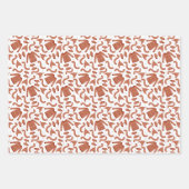 Ugge Christmas Sweater Hat Scarf Red White Geschenkpapier Set (Vorderseite)