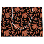 Ugge Christmas Sweater Hat Scarf Red White Große Geschenktüte (Vorderseite)