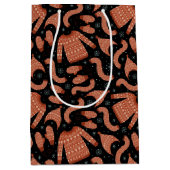 Ugge Christmas Sweater Hat Scarf Red White Mittlere Geschenktüte (Vorderseite)