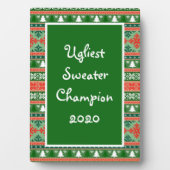 Ugge Christmas Sweater Strick Award Fotoplatte (Vorderseite)