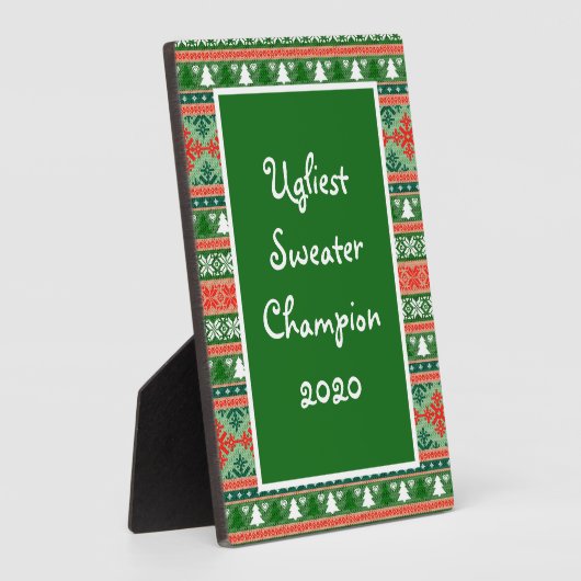 Ugge Christmas Sweater Strick Award Fotoplatte (Seite)