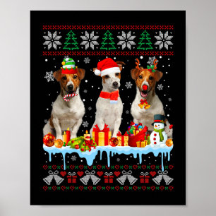 Ugge Weihnachts-Jack Russell Terrier Dog Santa Xma Poster