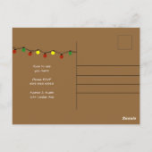Ugge Weihnachts-Party Einladung Postcard Postkarte (Rückseite)