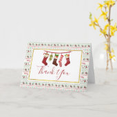 Uggli Christmas Sweater Muster Vielen Dank Karte (Gelbe Blume)