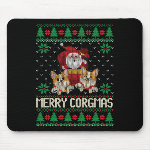Uggor Christmas Merry Corgmas Corgi Dog Christmas Mousepad