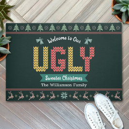 Ugguler Sweater Nordic Hunter Green Strick Fußmatte