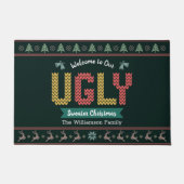 Ugguler Sweater Nordic Hunter Green Strick Fußmatte (Vorderseite)