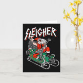 Ugguler Weihnachts Sweater Sleigher Heavy Metal Sa Karte (Gelbe Blume)