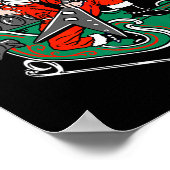 Ugguler Weihnachts Sweater Sleigher Heavy Metal Sa Poster (Ecke)
