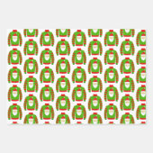 Ugguler Weihnachtscreme Geschenkpapier Set (Vorderseite 2)