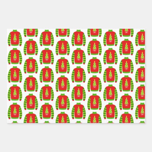 Ugguler Weihnachtscreme Geschenkpapier Set (Vorderseite)