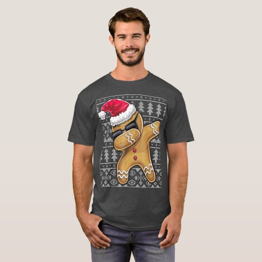 Uggulwein Sweater Dabbing Gingerbread Man T-Shirt (Vorne ganz)