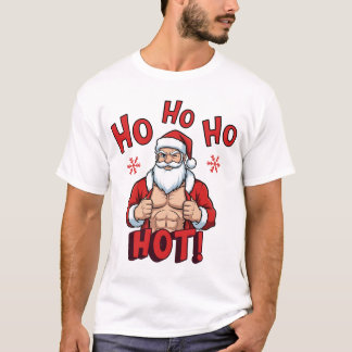Uggy Christmas Funny Muscular Santa T-Shirt