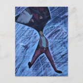 Ugh Computation Math Mixed Media Collage Postkarte (Vorderseite)