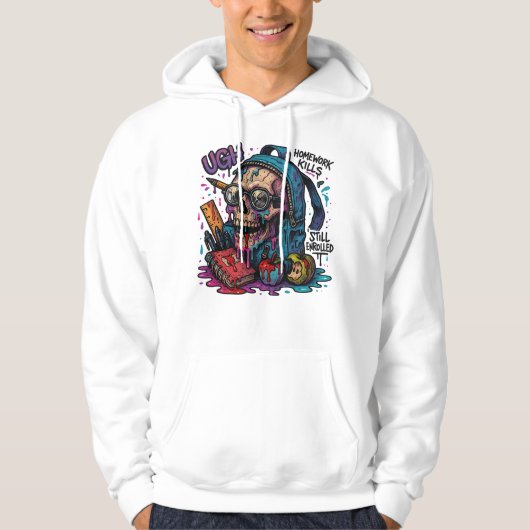 UGH! Homework Skull hoodies (Vorderseite)
