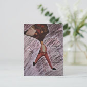 Ugh MAth Mixed Media Collage Postkarte (Stehend Vorderseite)