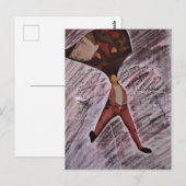 Ugh MAth Mixed Media Collage Postkarte (Vorne/Hinten)