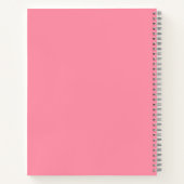 Ugh. Minimalistischer Rosa Chic Journal Notizbuch (Rückseite)