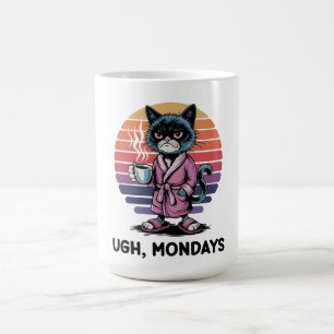 Ugh Montage Lustige Katze Kaffee Liebhaber Angeste Kaffeetasse