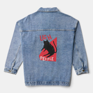 Ugh People Black Cat Jeansjacke