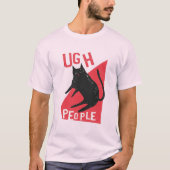 Ugh People Black Cat T-Shirt (Vorderseite)