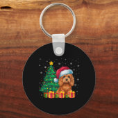 Ugi Apoo Weihnachtsmannmütze Weihnachtsleuchten Do Schlüsselanhänger (Vorderseite)
