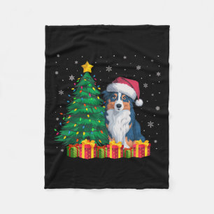 Ugi Australian Shepherd Weihnachtsmannmütze Christ Fleecedecke