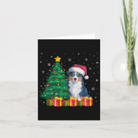 Ugi Australian Shepherd Weihnachtsmannmütze Christ