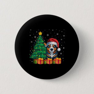 Ugi-australische Rinder-Weihnachtsmannmütze Weihna Button