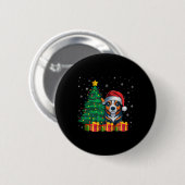 Ugi-australische Rinder-Weihnachtsmannmütze Weihna Button (Vorne & Hinten)