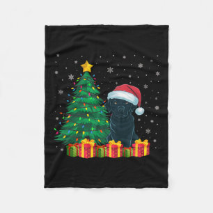 Ugi Black Labrador Weihnachtsmannmütze Weihnachtsl Fleecedecke